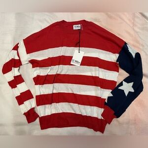 NEW 27 Miles USA Stars and Stripes Sweater